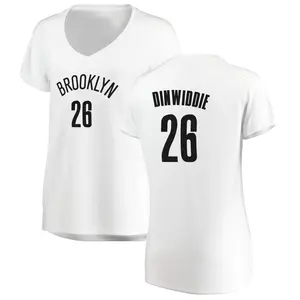 Outerstuff Nike Youth Brooklyn Nets Spencer Dinwiddie #26 Swingman Association Jersey, Boys', XL, Black
