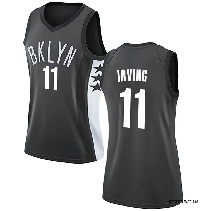 Nike Brooklyn Nets Swingman Gray Kyrie Irving Jersey Statement