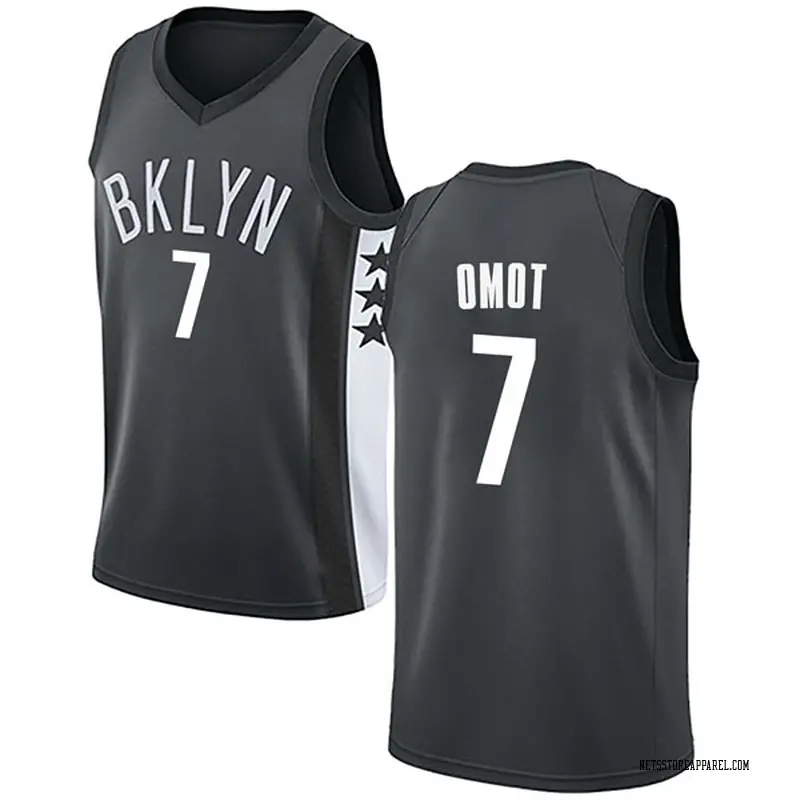 Nike Brooklyn Nets Swingman Gray Nuni Omot Jersey - Statement Edition ...