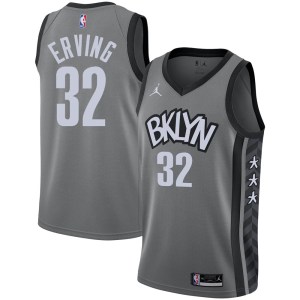 Brooklyn Nets Swingman Gray Julius Erving 2020/21 Jersey - Statement Edition - Men's