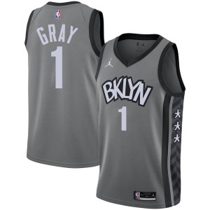 Brooklyn Nets Swingman Gray RaiQuan Gray 2020/21 Jersey - Statement Edition - Men's