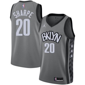 Brooklyn Nets Swingman Gray Day'Ron Sharpe 2020/21 Jersey - Statement Edition - Men's