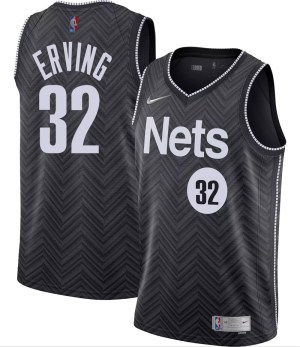 Brooklyn Nets Swingman Black Julius Erving 2020/21 Jersey - Earned Edition - Men's
