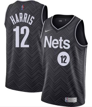 Brooklyn Nets Swingman Black Joe Harris 2020/21 Jersey - Earned Edition - Men's