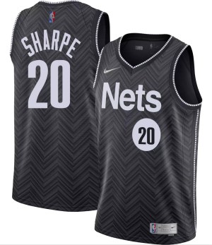 Brooklyn Nets Swingman Black Day'Ron Sharpe 2020/21 Jersey - Earned Edition - Men's