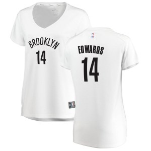 Brooklyn Nets White Kessler Edwards Fast Break Jersey - Association Edition - Women's