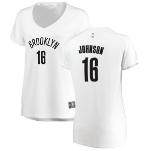 Brooklyn Nets White James Johnson Fast Break Jersey - Association Edition - Women's