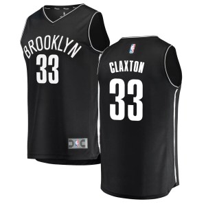 Brooklyn Nets Black Nic Claxton Fast Break Jersey - Icon Edition - Youth