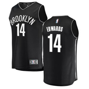 Brooklyn Nets Black Kessler Edwards Fast Break Jersey - Icon Edition - Youth