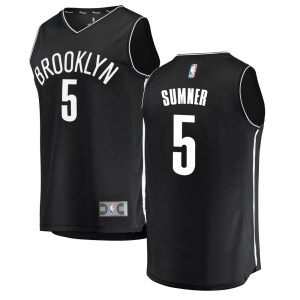Brooklyn Nets Fast Break Black Edmond Sumner Jersey - Icon Edition - Youth