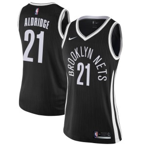 Brooklyn Nets Swingman Black LaMarcus Aldridge Jersey - City Edition - Women's