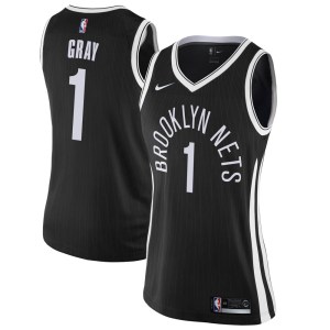 Brooklyn Nets Swingman Black RaiQuan Gray Jersey - City Edition - Women's
