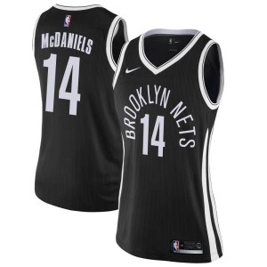 Brooklyn Nets Swingman Black KJ McDaniels Jersey - City Edition - Women's