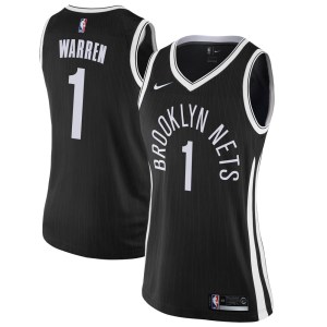 Brooklyn Nets Swingman Black T.J. Warren Jersey - City Edition - Women's