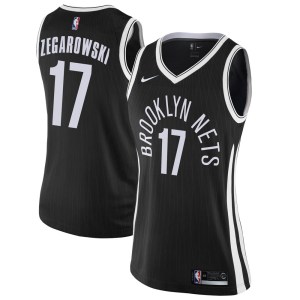 Brooklyn Nets Swingman Black Marcus Zegarowski Jersey - City Edition - Women's