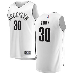 Brooklyn Nets White Seth Curry Fast Break Jersey - Association Edition - Men's