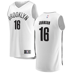 Brooklyn Nets White James Johnson Fast Break Jersey - Association Edition - Men's