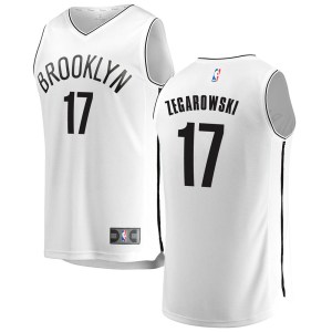 Brooklyn Nets White Marcus Zegarowski Fast Break Jersey - Association Edition - Men's