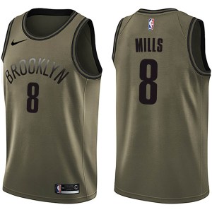 Brooklyn Nets Swingman Green Patty Mills Salute to Service Jersey - Men's