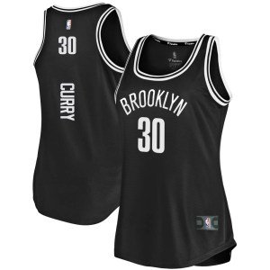 Brooklyn Nets Fast Break Black Seth Curry Tank Jersey - Icon Edition - Women's