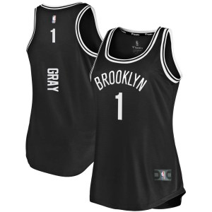 Brooklyn Nets Fast Break Black RaiQuan Gray Tank Jersey - Icon Edition - Women's
