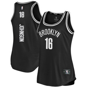 Brooklyn Nets Fast Break Black James Johnson Tank Jersey - Icon Edition - Women's