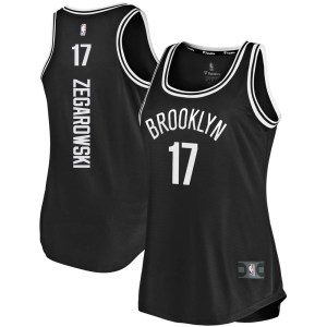 Brooklyn Nets Fast Break Black Marcus Zegarowski Tank Jersey - Icon Edition - Women's