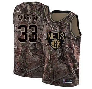Brooklyn Nets Swingman Camo Nic Claxton Realtree Collection Jersey - Youth