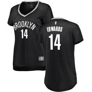 Brooklyn Nets Black Kessler Edwards Fast Break Jersey - Icon Edition - Women's