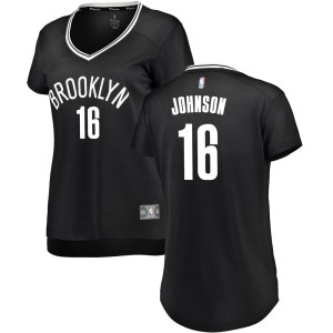 Brooklyn Nets Black James Johnson Fast Break Jersey - Icon Edition - Women's