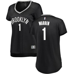 Brooklyn Nets Fast Break Black T.J. Warren Jersey - Icon Edition - Women's