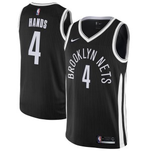 Brooklyn Nets Swingman Black Jaylen Hands Jersey - City Edition - Youth