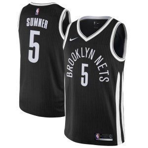 Brooklyn Nets Swingman Black Edmond Sumner Jersey - City Edition - Youth