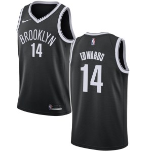 Brooklyn Nets Swingman Black Kessler Edwards Jersey - Icon Edition - Men's