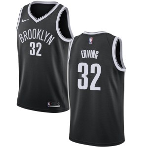Brooklyn Nets Swingman Black Julius Erving Jersey - Icon Edition - Men's