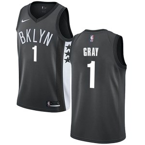 Brooklyn Nets Swingman Gray RaiQuan Gray Jersey - Statement Edition - Youth
