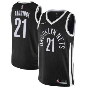 Brooklyn Nets Swingman Black LaMarcus Aldridge Jersey - City Edition - Men's