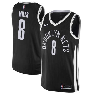 Brooklyn Nets Swingman Black Patty Mills Jersey - City Edition - Men's