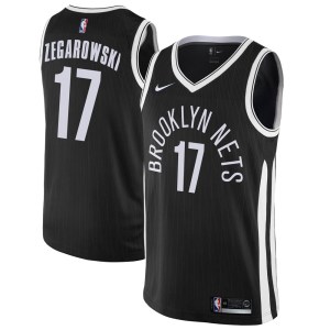 Brooklyn Nets Swingman Black Marcus Zegarowski Jersey - City Edition - Men's