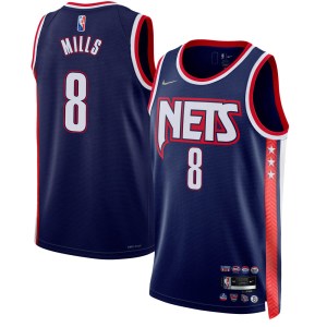 Brooklyn Nets Swingman Navy Patty Mills 2021/22 City Edition Jersey - Men's