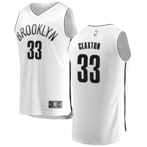 Brooklyn Nets White Nic Claxton Fast Break Jersey - Association Edition - Youth