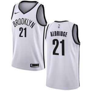 Brooklyn Nets Swingman White LaMarcus Aldridge Jersey - Association Edition - Men's