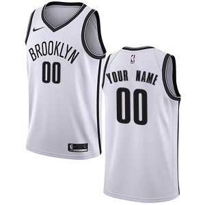 Brooklyn Nets Swingman White Custom Jersey - Association Edition - Men's