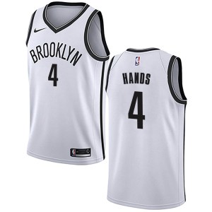 Brooklyn Nets Swingman White Jaylen Hands Jersey - Association Edition - Men's