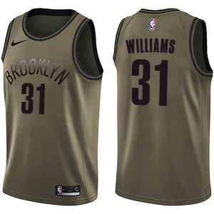 Brooklyn Nets Swingman Green Alondes Williams Salute to Service Jersey - Youth