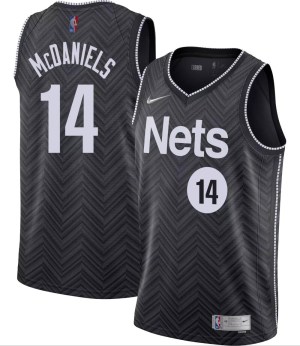 Brooklyn Nets Swingman Black KJ McDaniels 2020/21 Jersey - Earned Edition - Youth