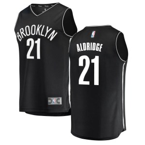Brooklyn Nets Black LaMarcus Aldridge Fast Break Jersey - Icon Edition - Men's