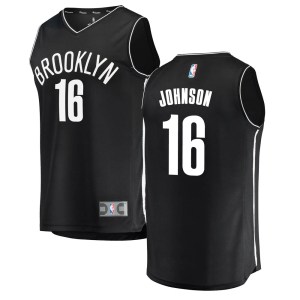 Brooklyn Nets Black James Johnson Fast Break Jersey - Icon Edition - Men's
