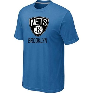 Brooklyn Nets Light Blue Big & Tall Primary Logo T-Shirt - - Men's