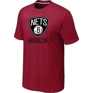Brooklyn Nets Red Big & Tall Primary Logo T-Shirt - - Men's